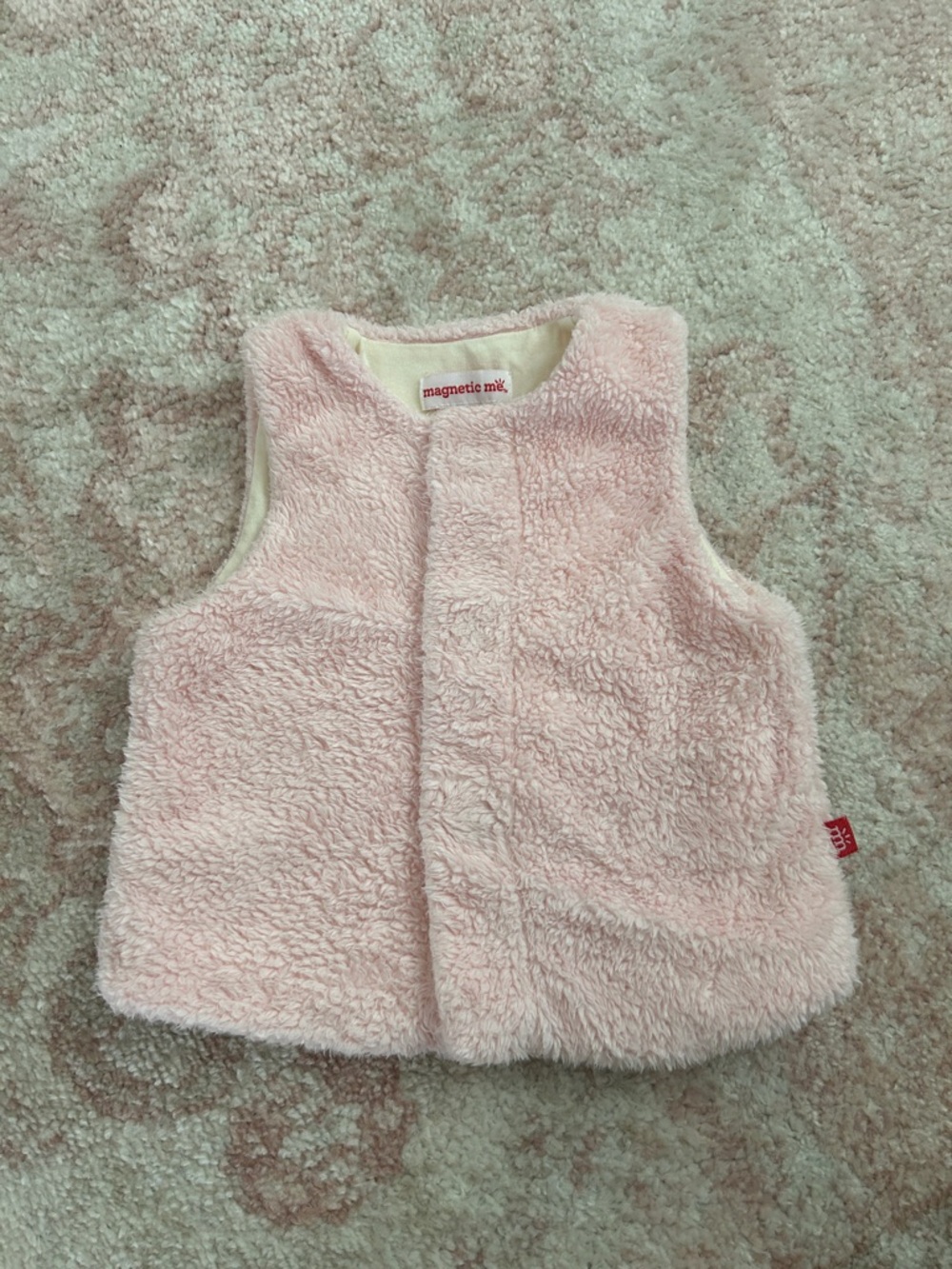 Magnetic Me Soft Pink Plush Baby Vest